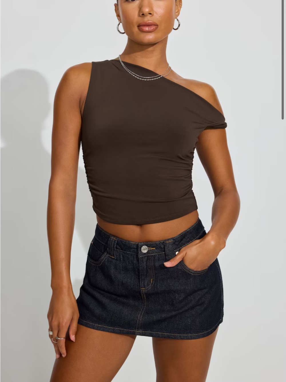 Garage // Denim Micro Skort